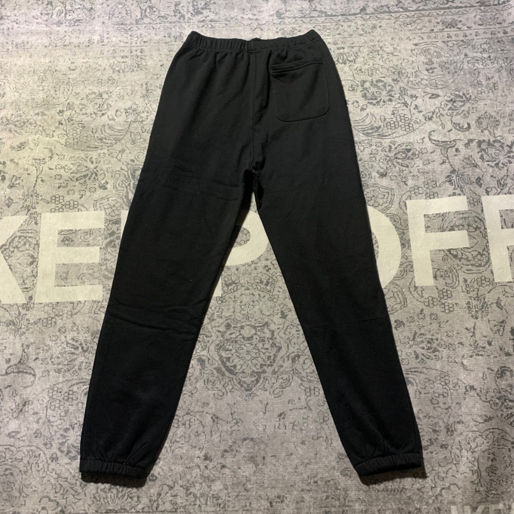 Supreme Logo Sweatpants Mens Large Black Excellent Big Logo Fleece Joggers - Picture 7 of 7